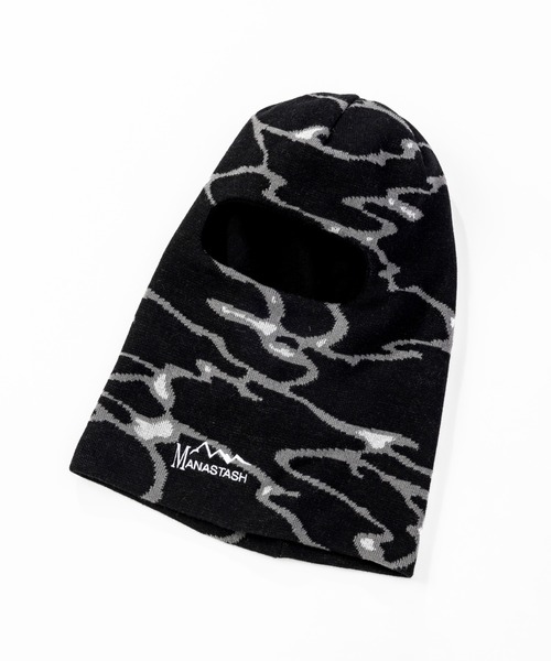 MANASTASH（マナスタッシュ）の「MANASTASH/マナスタッシュ/LITHIUM BALACRAVA/リチウムバラクラバ（ニットキャップ/ビーニー・メンズ・グレー/ブラック・F）」の6枚目の写真