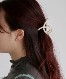 colleca la | キルト柄ショートループバンスクリップ(バレッタ/ヘアクリップ)