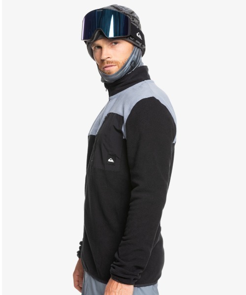 Quiksilver（クイックシルバー）の「AKER FZ FLEECE/クイックシルバーカラーブロックデザインジップフリース（ブルゾン・メンズ・カーキ/ブラック・X-LARGE/SMALL/MEDIUM/LARGE）」の12枚目の写真