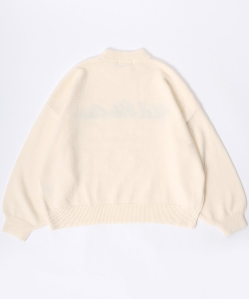 U.S. POLO ASSN.(ユーエスポロアッスン)の「U.S. POLO ASSN.(ユーエスポロアッスン)チェーンロゴ刺繍 モヘアライクニット モックネックプルオーバーセーター レディース(ニット/セーター・レディース・アイボリー/ネイビー・M/L)」の5枚目の写真