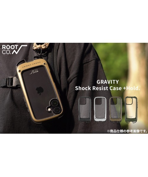 ROOT CO.(ルート)の「iPhone 16/16 Pro/16e/15/14/13 専用 ROOT CO. GRAVITY Shock Resist Case +Hold. スマホケース(スマホケース/カバー・メンズ・ブラック/カーキ/アッシュブラウン/ホワイト/イエロー・iPhone 16 Pro/iPhone 16/iPhone 16e/iPhone 13/14/15)」の6枚目の写真