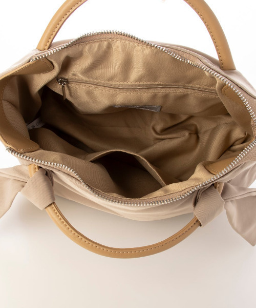 cache cache（カシュ カシュ）の「カシュカシュ cachecache / 下がりリボンナイロン2wayミニトートバッグ（トートバッグ・レディース・グレー/ベージュ系その他/ブラック・FREE）」の18枚目の写真
