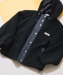 【CONVERSE/コンバース】ブランドネームタグ シープボア切り替え フードジャケット/フーディ―/ドローコード付