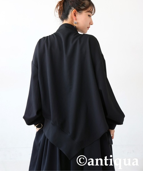 デザインアシメジャケット（その他アウター）｜antiqua（アンティカ）