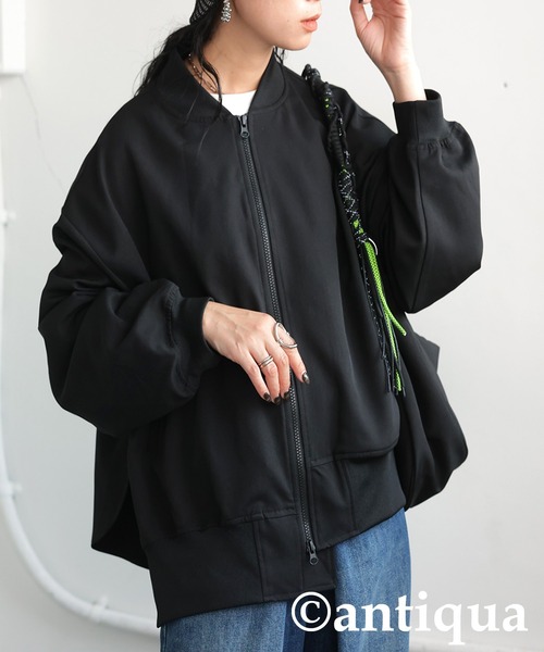 デザインアシメジャケット（その他アウター）｜antiqua（アンティカ）