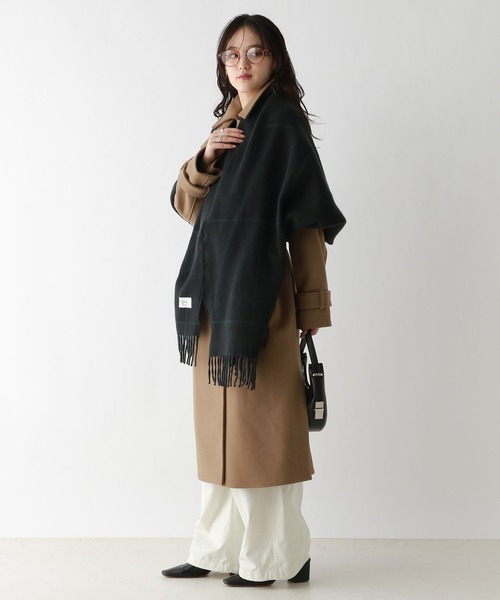 RAGEBLUE(レイジブルー)の「【UNISEX】スムースタッチチェックマフラー(マフラー・メンズ・ブラウン/ダークグリーン・FREE)」の18枚目の写真