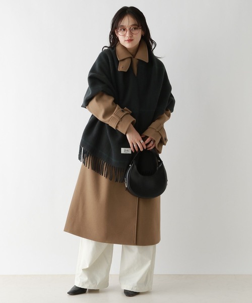 RAGEBLUE(レイジブルー)の「【UNISEX】スムースタッチチェックマフラー(マフラー・メンズ・ブラウン/ダークグリーン・FREE)」の19枚目の写真