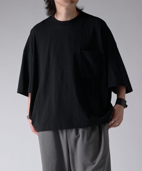 ITTI(イッチ)の「デザインポケ半袖T ITTI exclusive for Lui's(Tシャツ/カットソー・メンズ・ホワイト/ブラック・FREE)」の2枚目の写真