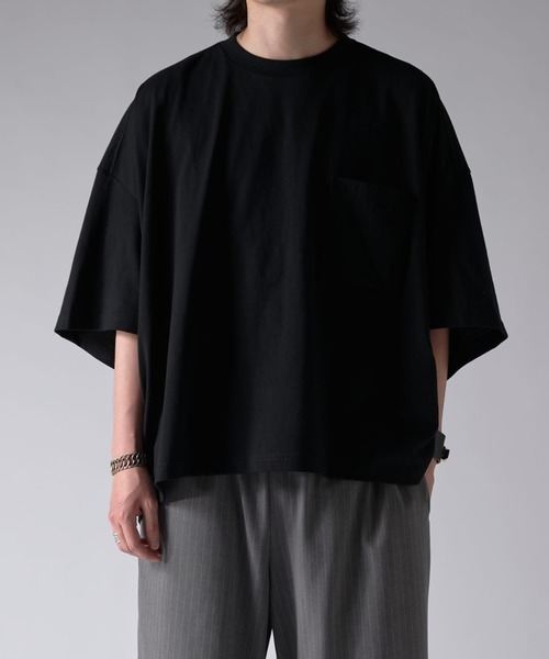 ITTI(イッチ)の「デザインポケ半袖T ITTI exclusive for Lui's(Tシャツ/カットソー・メンズ・ホワイト/ブラック・FREE)」の9枚目の写真