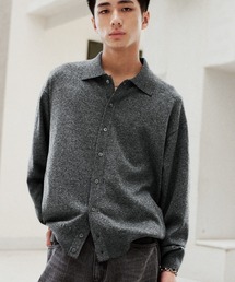 WYM LIDNM | T/C BASIC KNIT SHIRT CARDIGAN(シャツ/ブラウス)
