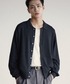 WYM LIDNM（ウィム バイ リドム）の「T/C BASIC KNIT SHIRT CARDIGAN（シャツ/ブラウス・L）」