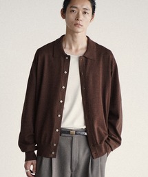 WYM LIDNM | T/C BASIC KNIT SHIRT CARDIGAN(シャツ/ブラウス)