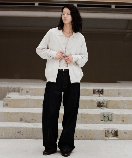 T/C BASIC KNIT SHIRT CARDIGAN（シャツ/ブラウス）｜WYM LIDNM