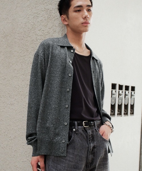 T/C BASIC KNIT SHIRT CARDIGAN（シャツ/ブラウス）｜WYM LIDNM