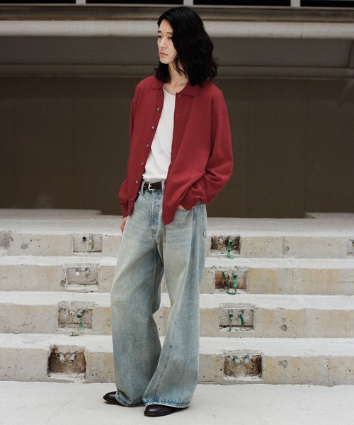 T/C BASIC KNIT SHIRT CARDIGAN（シャツ/ブラウス）｜WYM LIDNM