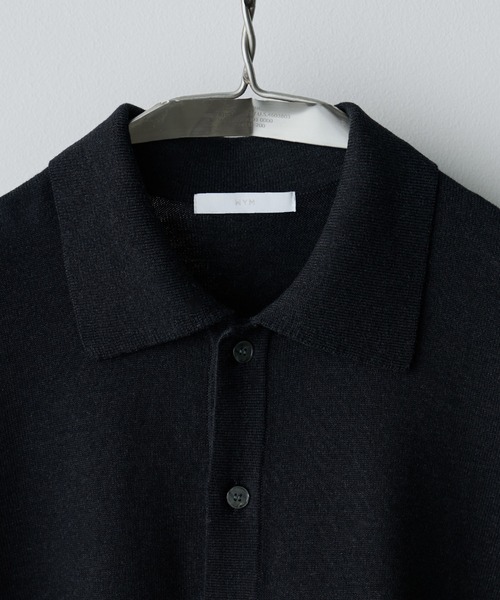 【新品】 wym T/C BASIC KNIT SHIRT CARDIGAN T/C BASIC KNIT SHIRT CARDIGAN（シャツ/ブラウス）｜WYM LIDNM