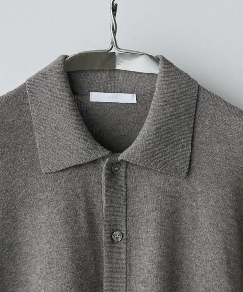T/C BASIC KNIT SHIRT CARDIGAN（シャツ/ブラウス）｜WYM LIDNM