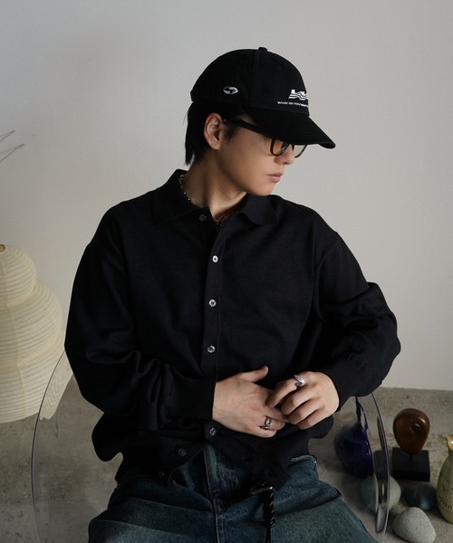 T/C BASIC KNIT SHIRT CARDIGAN（シャツ/ブラウス）｜WYM LIDNM