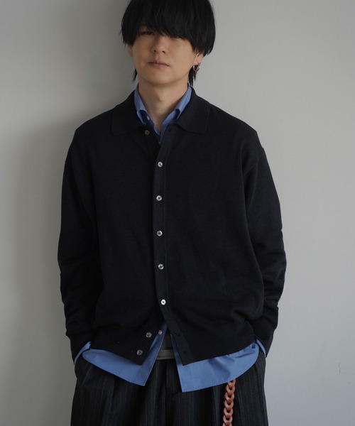 T/C BASIC KNIT SHIRT CARDIGAN（シャツ/ブラウス）｜WYM LIDNM