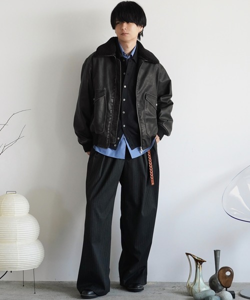 T/C BASIC KNIT SHIRT CARDIGAN（シャツ/ブラウス）｜WYM LIDNM