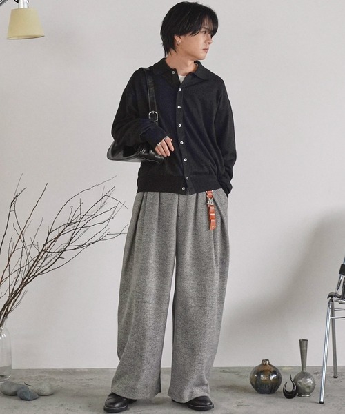 T/C BASIC KNIT SHIRT CARDIGAN（シャツ/ブラウス）｜WYM LIDNM