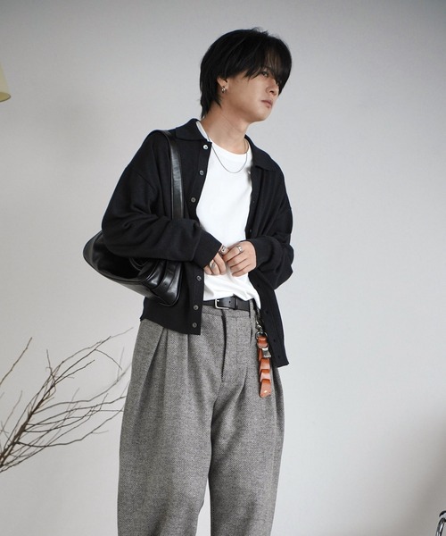 T/C BASIC KNIT SHIRT CARDIGAN（シャツ/ブラウス）｜WYM LIDNM