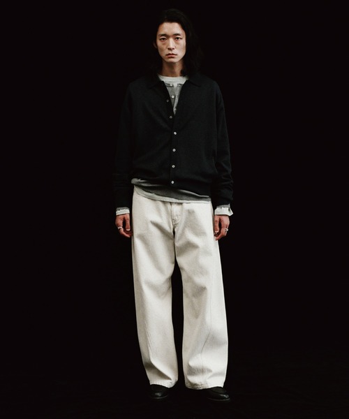 WYM LIDNM（ウィム バイ リドム）の「T/C BASIC KNIT SHIRT CARDIGAN