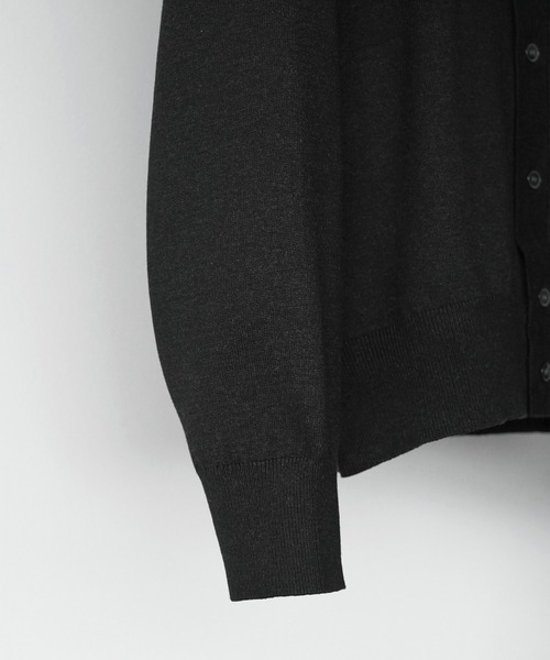 WYM LIDNM（ウィム バイ リドム）の「T/C BASIC KNIT SHIRT CARDIGAN
