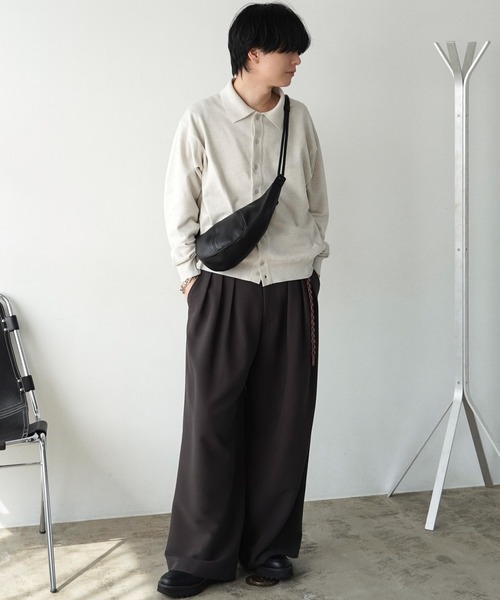 T/C BASIC KNIT SHIRT CARDIGAN（シャツ/ブラウス）｜WYM LIDNM