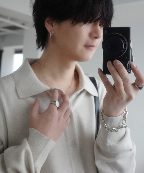 WYM LIDNM（ウィム バイ リドム）の「T/C BASIC KNIT SHIRT