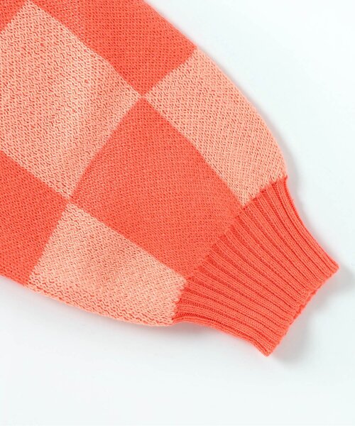 BREEZE（ブリーズ）の「【ジュニア対応】チェッカーカーディガン（カーディガン/ボレロ・キッズ・オレンジ・90/100/120/140）」の5枚目の写真
