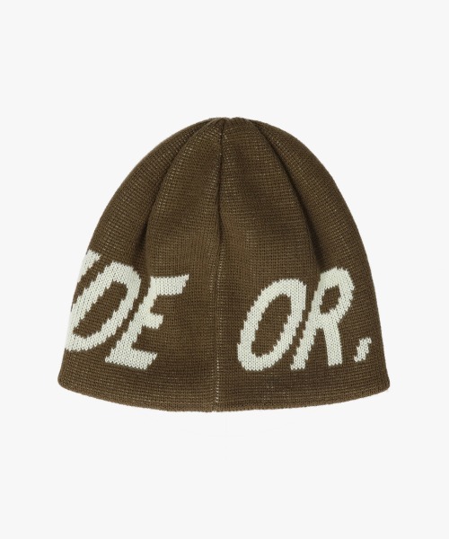 OVERRIDE x YUUKI LOGO SHORT BEANIE / オーバーライド（ニット