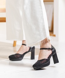 アンクルストラップセパレートパンプス