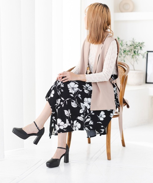 attagirl(アタガール)の「アンクルストラップセパレートパンプス(パンプス・レディース・アイボリー/ブラック/シルバー/ブラック系その他・LL/L/M/S)」の21枚目の写真