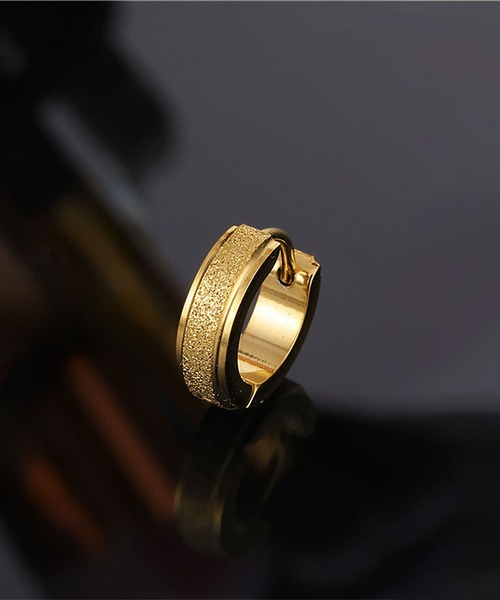 SBG（エスビー）の「SBG グリッターフープピアス 片耳（ピアス（片耳用）・メンズ・ブラック/ゴールド/シルバー・FREE）」の3枚目の写真