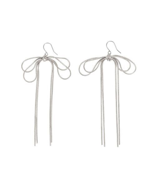 Ungrid（アングリッド）の「リボンモチーフチェーンピアス（ピアス（両耳用）・レディース・ゴールド/シルバー・FREE）」の12枚目の写真