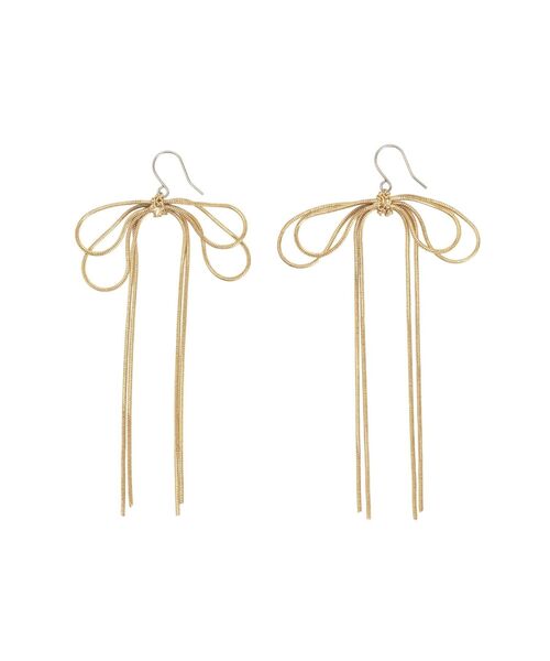 Ungrid（アングリッド）の「リボンモチーフチェーンピアス（ピアス（両耳用）・レディース・ゴールド/シルバー・FREE）」の11枚目の写真