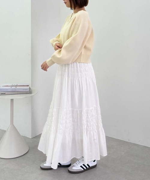 archives（アルシーヴ）の「Ｗｚｉｐオフショルポリニット（ニット/セーター・レディース・アイボリー/ブルー/イエロー/ブラック・MEDIUM）」の16枚目の写真