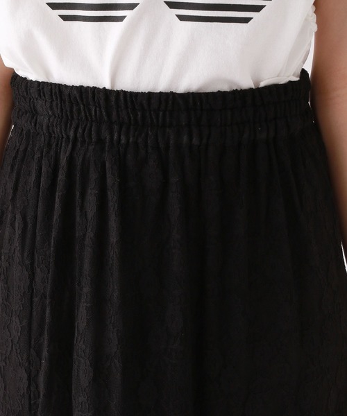 repipi armario（レピピ アルマリオ）の「【2WAY】レースロングスカート（スカート・キッズ・ブラック/ホワイト・MEDIUM/LARGE）」の13枚目の写真