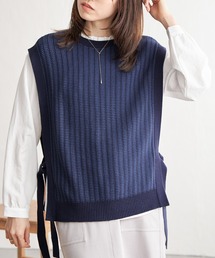 ikka（イッカ）の「2WAYサイドリボンニットベスト（ベスト）」