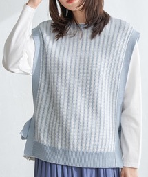 ikka（イッカ）の「2WAYサイドリボンニットベスト（ベスト）」