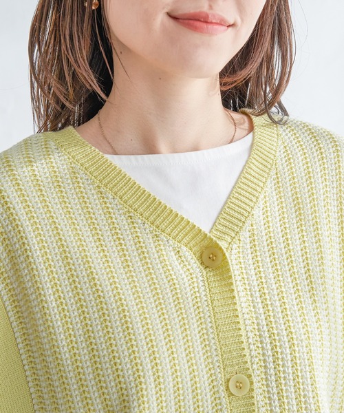 ikka（イッカ）の「2WAYサイドリボンニットベスト（ベスト・レディース・スカイブルー/ベージュ/ネイビー/ミント・S/M/L）」の14枚目の写真