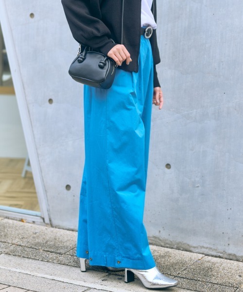 slattgir(スラットジール)の「高身長 裾デザインワイドパンツ(トールサイズ)Essenave(その他パンツ・レディース・ブルー/グレー系・M/L/LL/3L/4L/5L)」の4枚目の写真