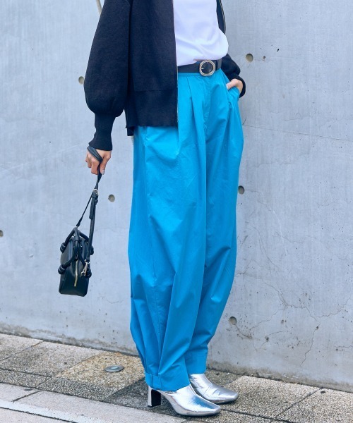 slattgir(スラットジール)の「高身長 裾デザインワイドパンツ(トールサイズ)Essenave(その他パンツ・レディース・ブルー/グレー系・M/L/LL/3L/4L/5L)」の5枚目の写真