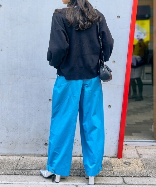 slattgir(スラットジール)の「高身長 裾デザインワイドパンツ(トールサイズ)Essenave(その他パンツ・レディース・ブルー/グレー系・M/L/LL/3L/4L/5L)」の6枚目の写真