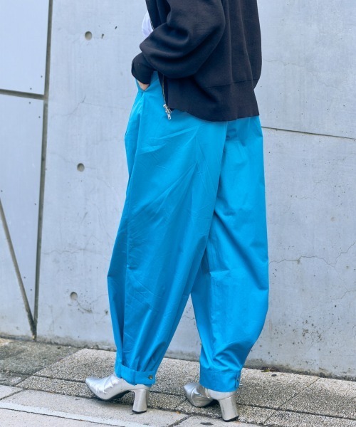 slattgir(スラットジール)の「高身長 裾デザインワイドパンツ(トールサイズ)Essenave(その他パンツ・レディース・ブルー/グレー系・M/L/LL/3L/4L/5L)」の7枚目の写真