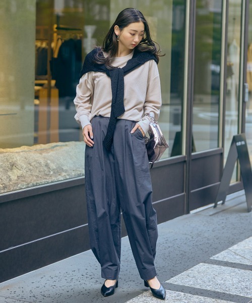 slattgir(スラットジール)の「高身長 裾デザインワイドパンツ(トールサイズ)Essenave(その他パンツ・レディース・ブルー/グレー系・M/L/LL/3L/4L/5L)」の10枚目の写真