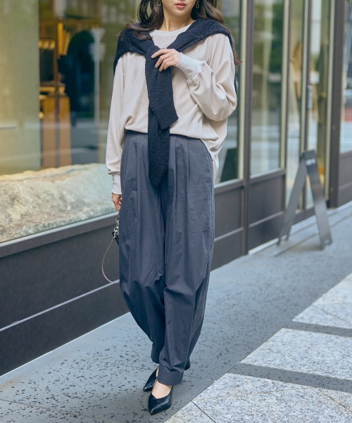 slattgir(スラットジール)の「高身長 裾デザインワイドパンツ(トールサイズ)Essenave(その他パンツ・レディース・ブルー/グレー系・M/L/LL/3L/4L/5L)」の11枚目の写真