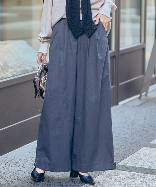 slattgir(スラットジール)の「高身長 裾デザインワイドパンツ(トールサイズ)Essenave(その他パンツ・レディース・ブルー/グレー系・M/L/LL/3L/4L/5L)」の12枚目の写真
