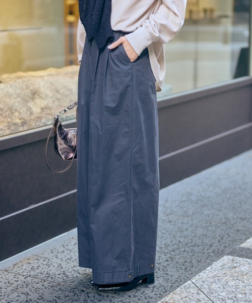 slattgir(スラットジール)の「高身長 裾デザインワイドパンツ(トールサイズ)Essenave(その他パンツ・レディース・ブルー/グレー系・M/L/LL/3L/4L/5L)」の14枚目の写真